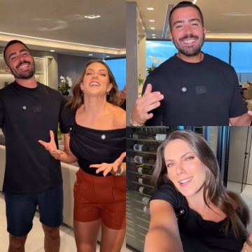 Rafa Marques e Pati Guerra fazem ‘tour’ por novo apartamento na Graça: ‘A gente tá muito feliz’; assista