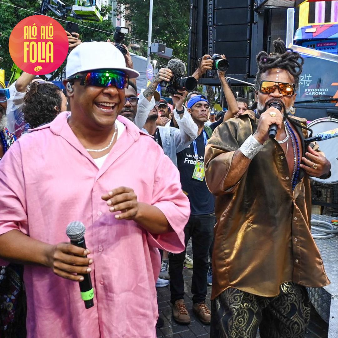 Carlinhos Brown e Márcio Victor se jogam no pagodão baiano na abertura do Carnaval de Salvador 2025