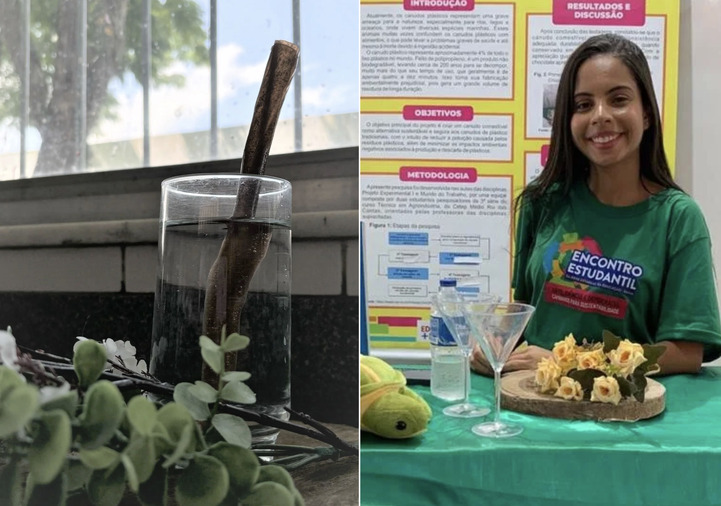 Na Bahia, estudantes desenvolvem canudo sustentável feito a partir do chocolate
