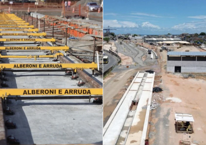 Com investimento de mais de R$ 5 bilhões, obras do VLT de Salvador passam por vistoria; saiba detalhes