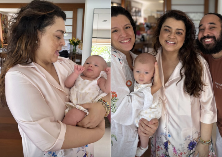 Preta Gil se encanta ao conhecer de perto a primeira sobrinha neta: “Apaixonada demais”