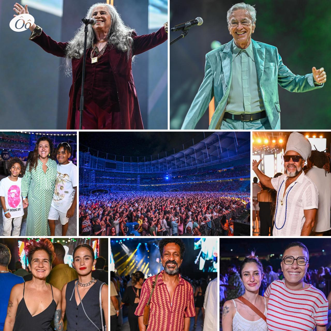 Caetano Veloso e Maria Bethânia voltam a Salvador para show extra de encerramento da turnê conjunta; veja fotos