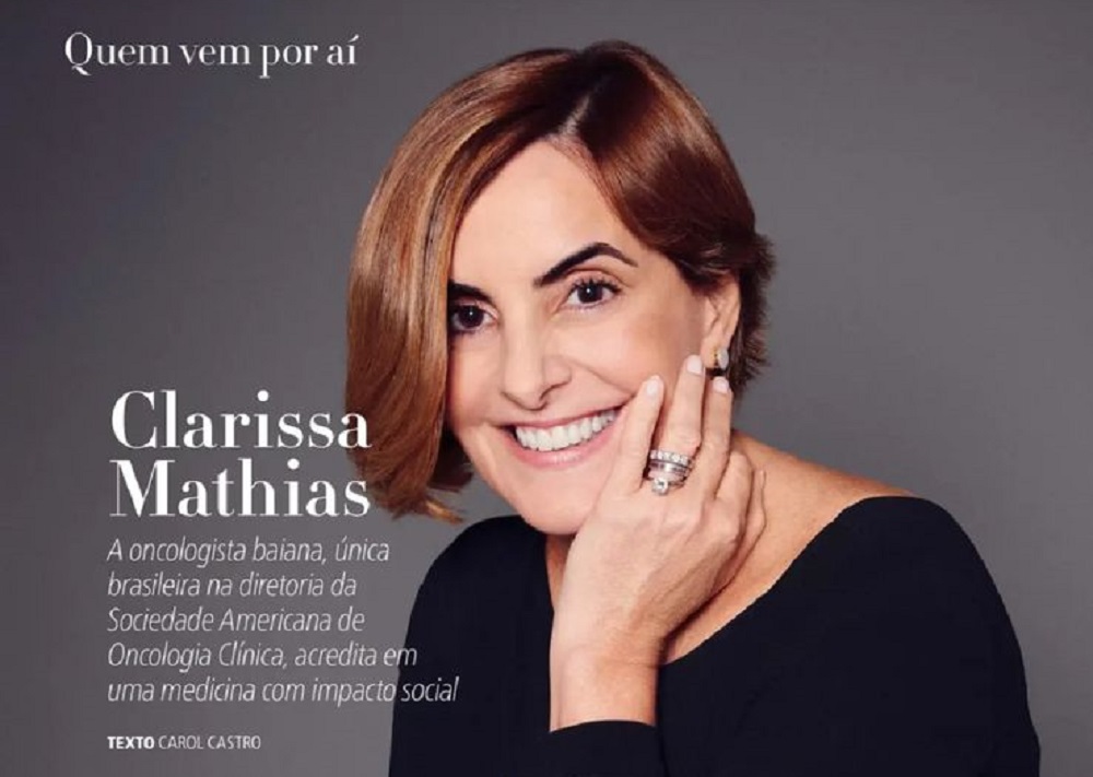 Oncologista baiana Clarissa Mathias é destaque na revista Claudia