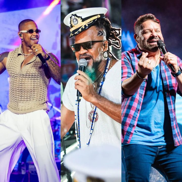 Leo Santana, Carlinhos Brown e Danniel Vieira fazem Arrastão de Carnaval em Salvador