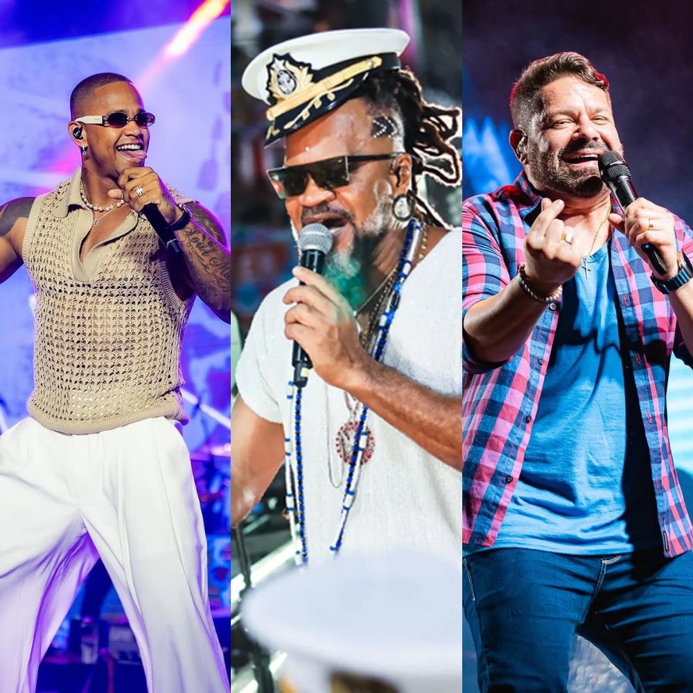 Leo Santana, Carlinhos Brown e Danniel Vieira fazem Arrastão de Carnaval em Salvador