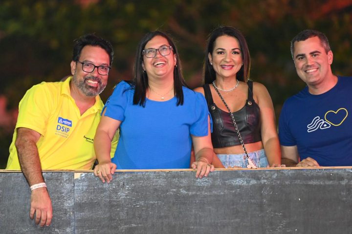 Ana Paula Matos, vice-prefeita de Salvador, no Pipoco de Leo Santana – Foto: Elias Dantas/Alô Alô Bahia