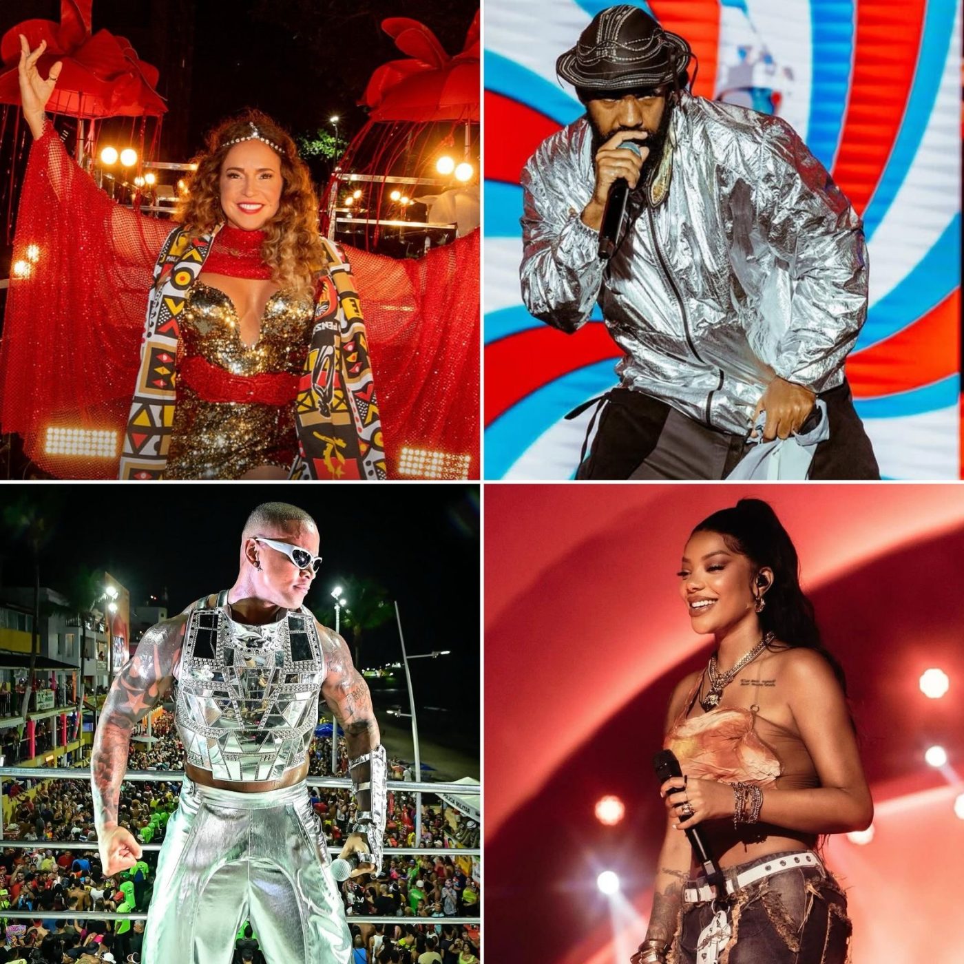 Carnaval 2025: Daniela Mercury, BaianaSystem, Leo Santana e Ludmilla são anunciados nos trios sem cordas; veja programação