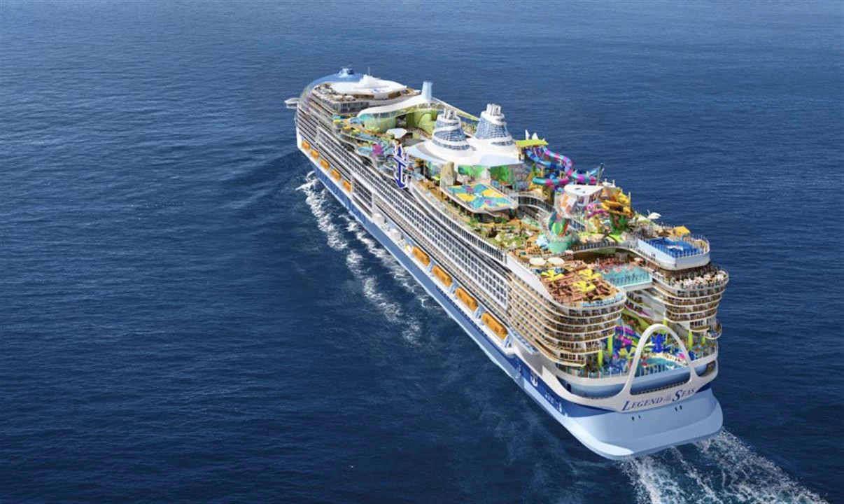 Royal Caribbean anuncia o Legend of the Seas, novo navio da classe Icon que chega em 2026