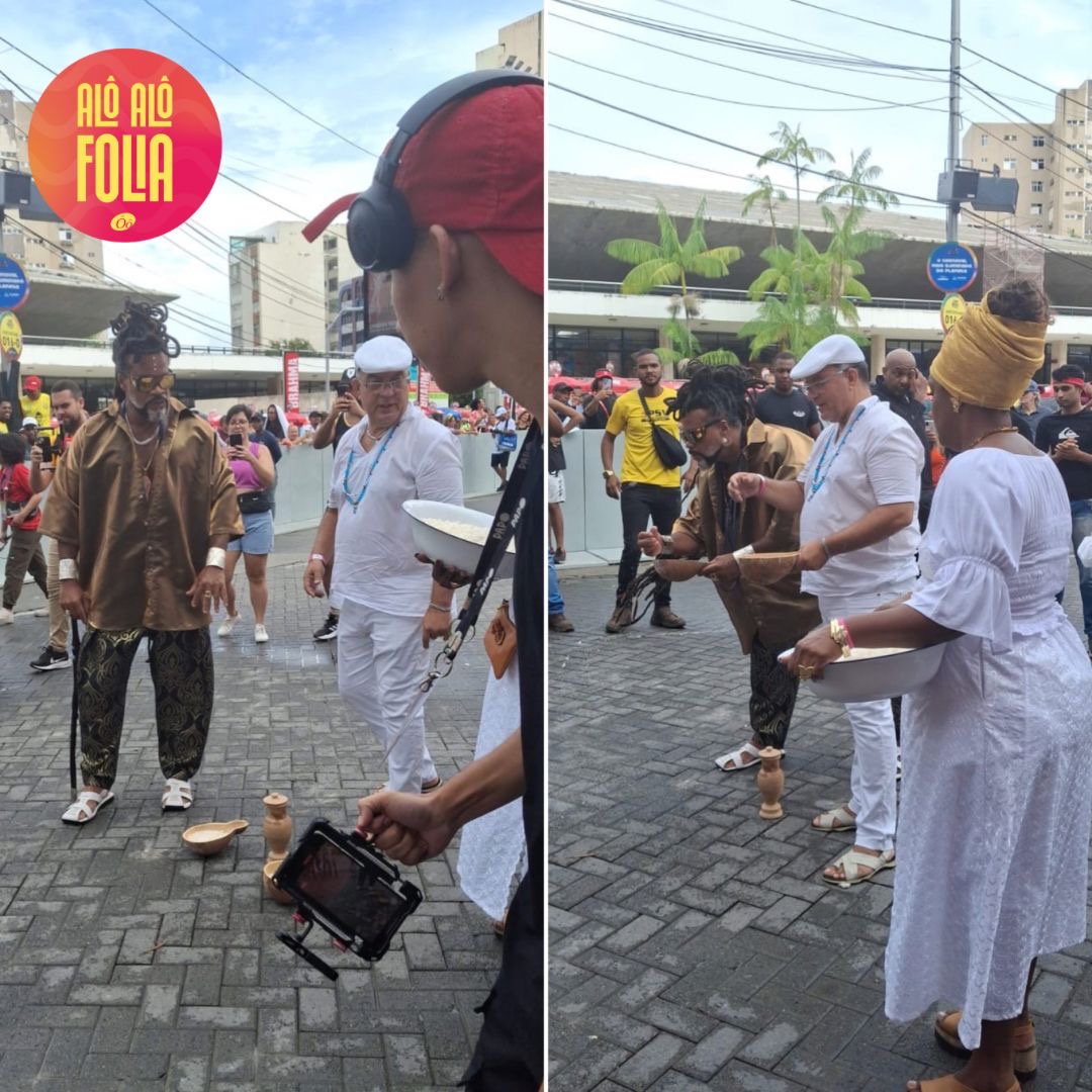 Antes da abertura oficial do Carnaval, Brown faz ritual para ‘abrir caminhos’ no Campo Grande