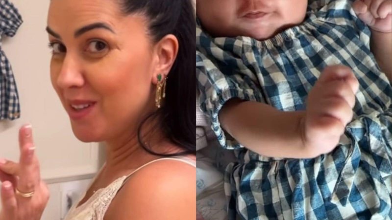 Filha de Zezé Di Camargo e Graciele, Clara encanta ao aparecer com look fofo de fazendeira