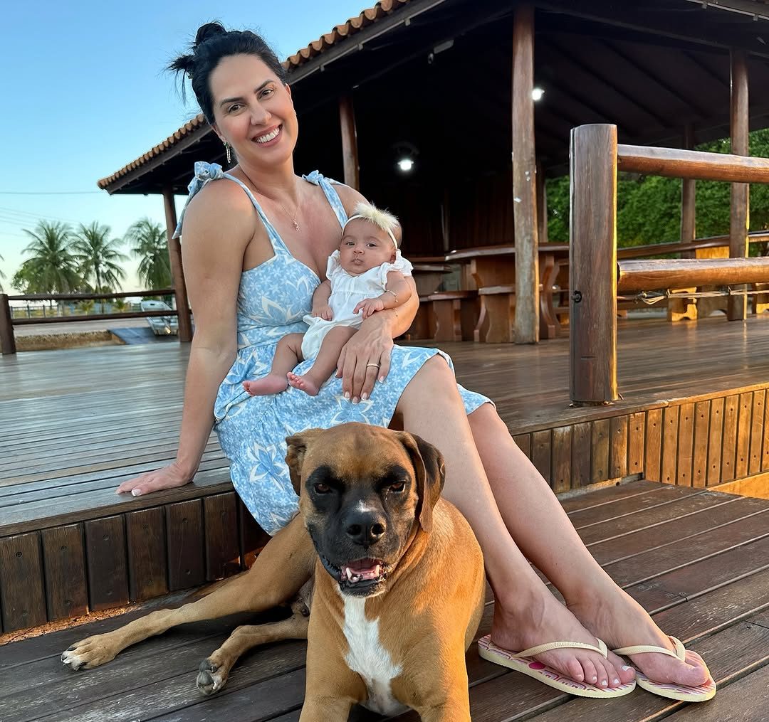 Graciele Lacerda comemora dois meses da filha com Zezé Di Camargo: ‘Obra-prima do Senhor’