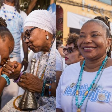 Margareth Menezes prestigia Festa de Iemanjá no Rio Vermelho: ‘Fé, cultura e tradição’