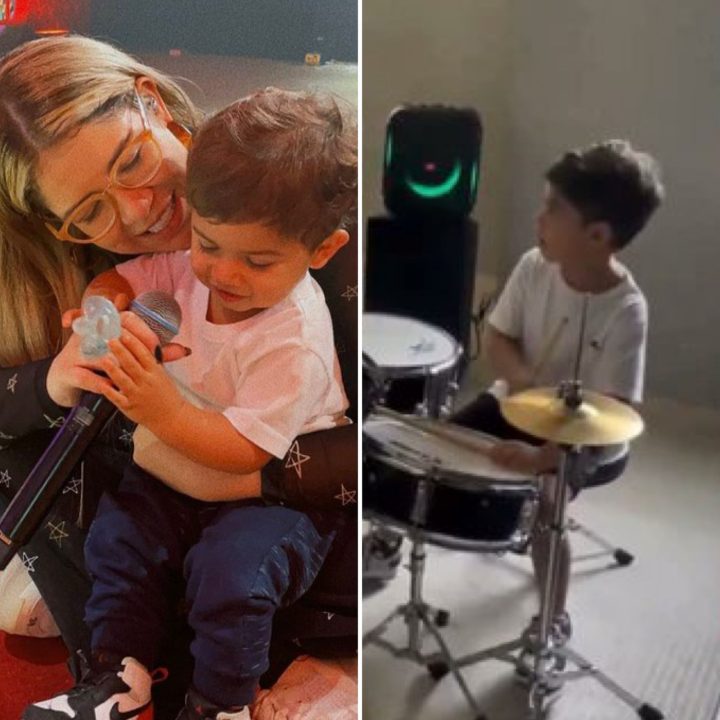 Filho de Marília Mendonça emociona ao mostrar talento para a música; assista