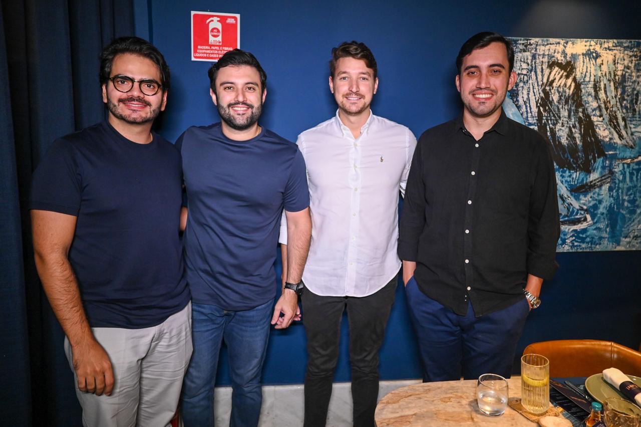 David Fingergut, Lucas Queiroz, Filipe Agra e Rafael Casqueiro