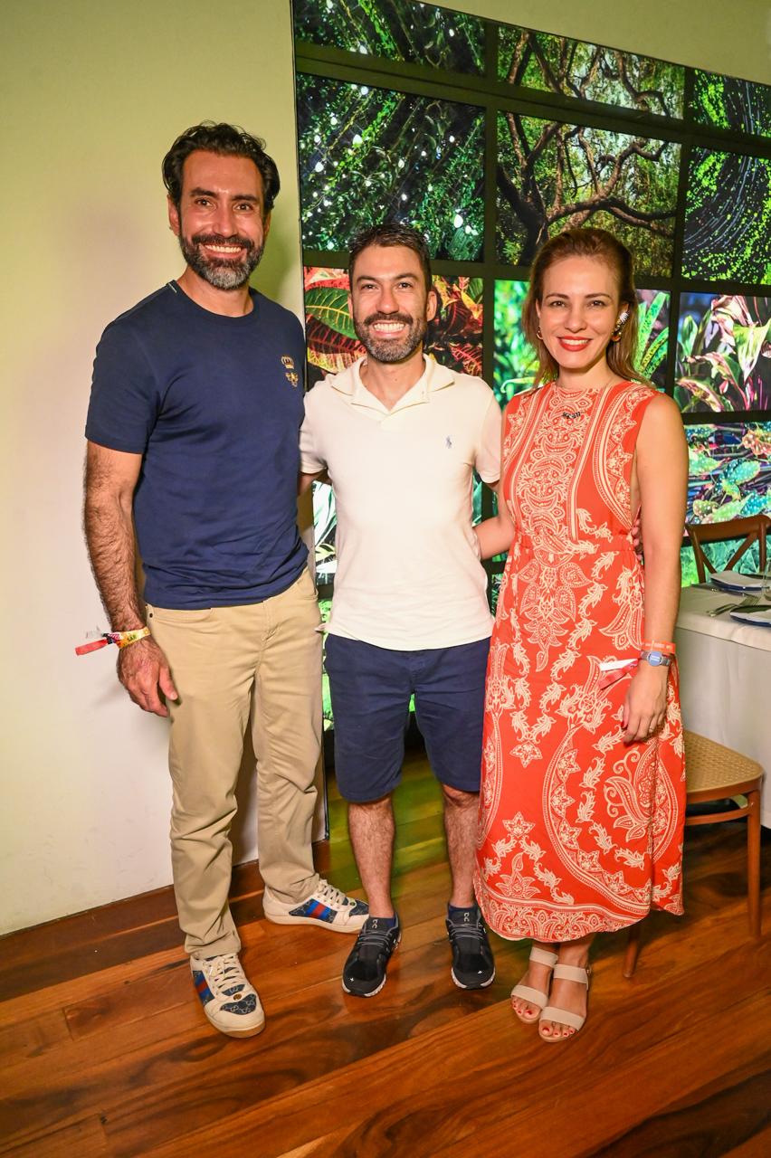 Diego Barreto, João Sabino e Maria Esther Sammarone