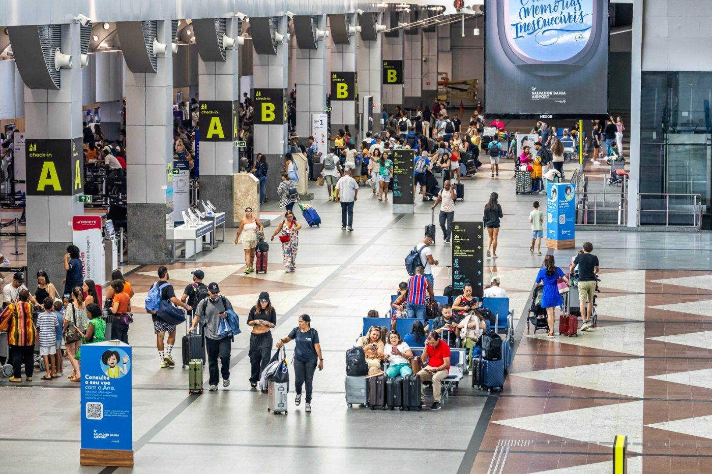 Aeroporto de Salvador bate recorde histórico de passageiros internacionais durante o Carnaval