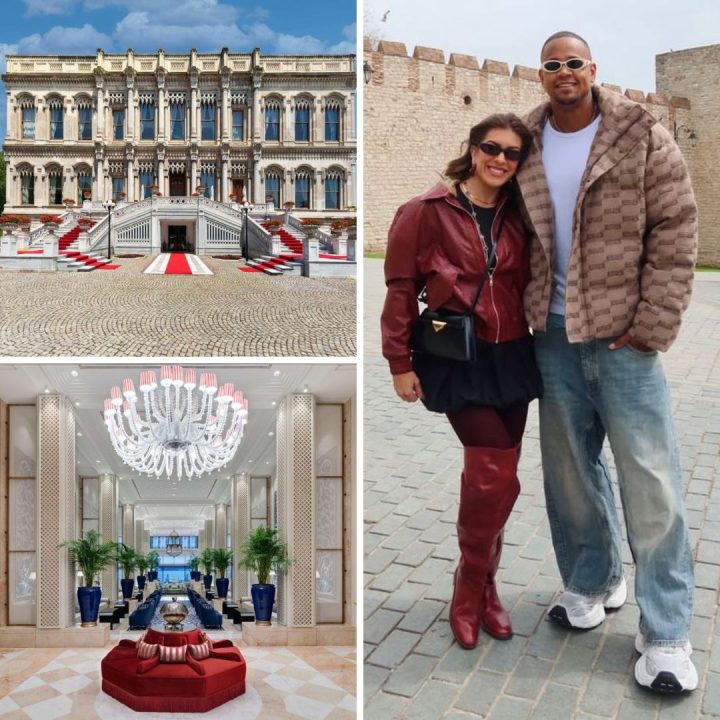 Conheça o palácio onde Leo Santana e Lore Improta estão hospedados na Turquia; diárias podem chegar a R$ 30 mil