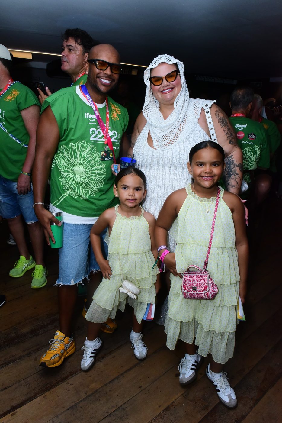 Thaís Carla, Israel Reis, Eva e Maria Clara