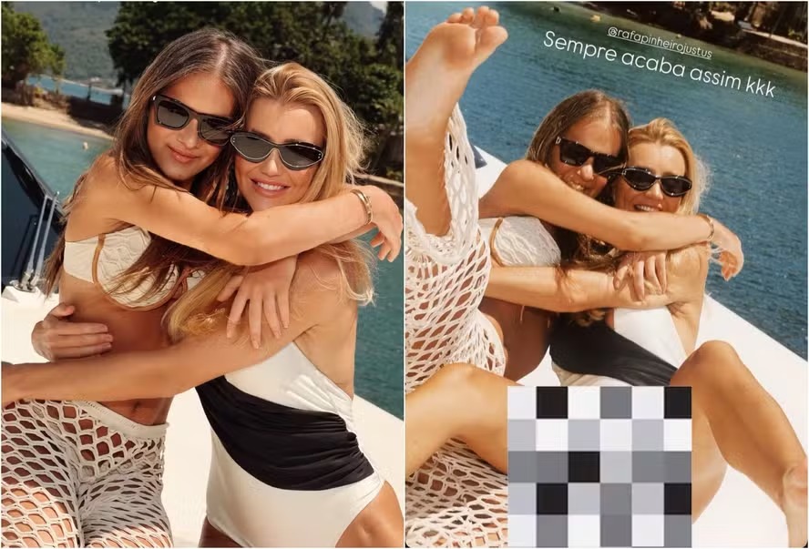 Ana Paula Siebert brinca com Rafa Justus e ‘censura’ imagem para não mostrar demais