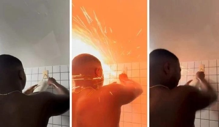 Ex-BBB Davi Brito causa explosão ao trocar chuveiro elétrico