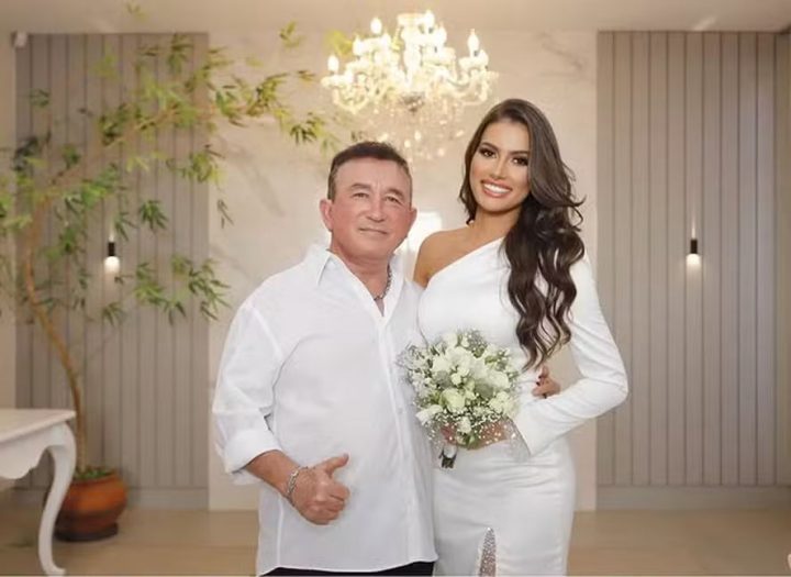 Após casamento relâmpago com Amado Batista, miss diz: ‘Quando um homem quer, demonstra com atitudes’