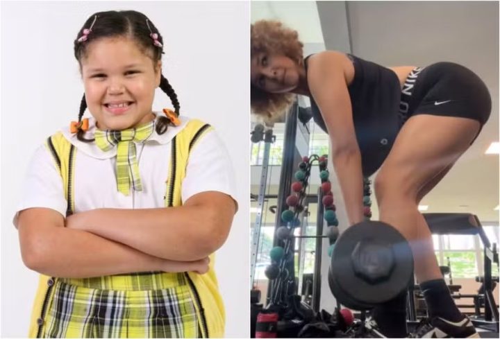 Filha de Simony, Aysha Benelli mostra treino após perder 40 kg
