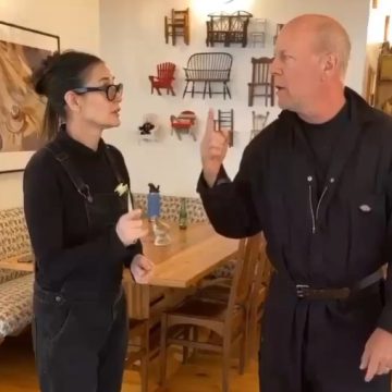 Demi Moore dança com Bruce Willis no aniversário de 70 anos do ator; veja vídeo