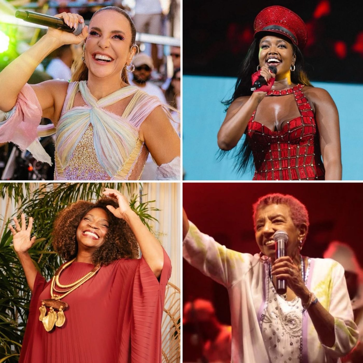 Ivete Sangalo, IZA, Zezé Motta e Leci Brandão se reúnem para show do Desfile das Campeãs