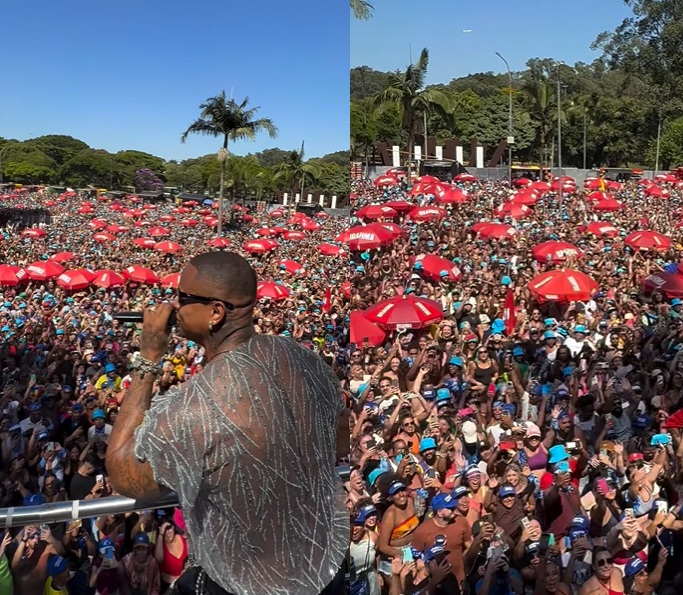 Léo Santana anima multidão em estreia no Carnaval de rua de São Paulo: ‘Que honra’