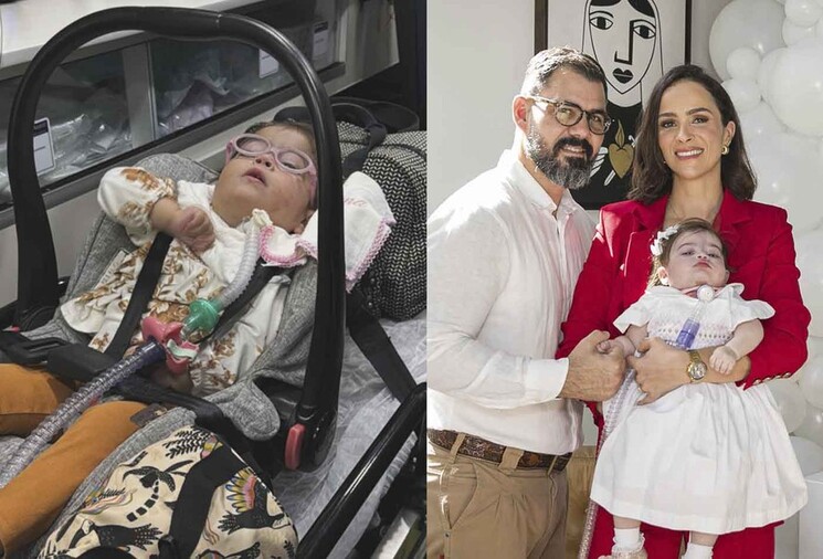 Com rara doença no coração, filha de Letícia e Juliano Cazarré é internada pela segunda vez no ano