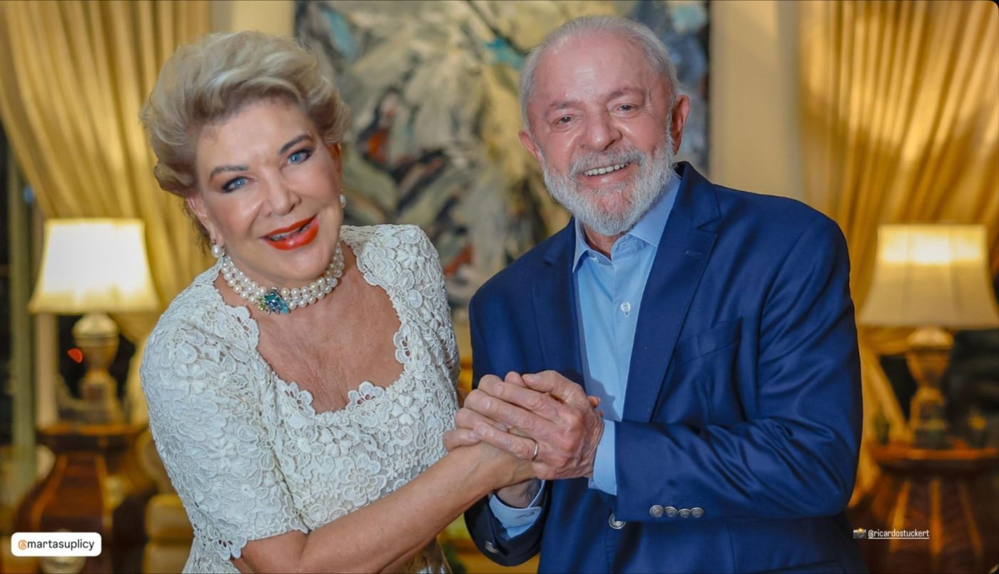 Lula participa de festa de aniversário de Marta Suplicy em São Paulo