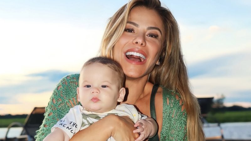 Poliana Rocha manda recado para a babá do neto José Leonardo: ‘Gratidão’