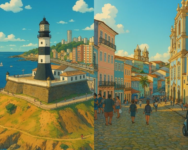 Prefeitura de Salvador entra em trend e cria versão Studio Ghibli da capital; veja como ficou