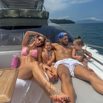 Virginia Fonseca e Zé Felipe aproveitam dia de lazer com as filhas em Angra dos Reis: ‘Segundou’