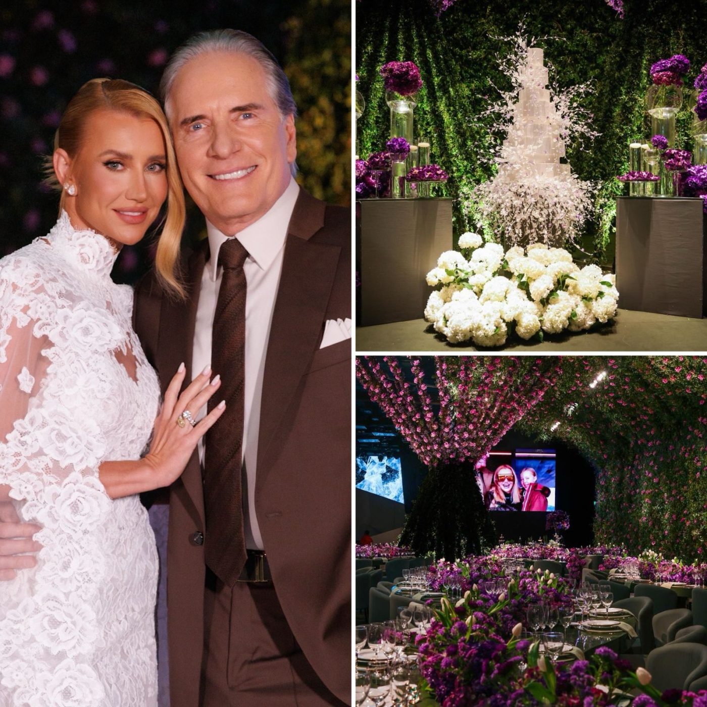 Festa milionária de Ana Paula Siebert e Roberto Justus reúne 200 mil flores, show secreto e cardápio luxuoso