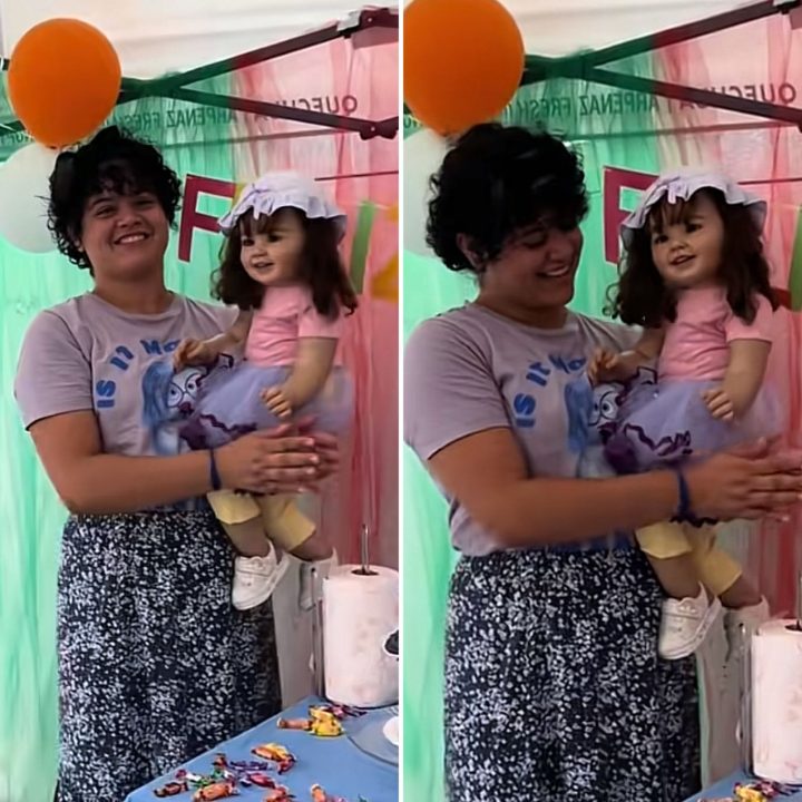 Influenciadora viraliza com festa de aniversário para bebê reborn: ‘Sonho’