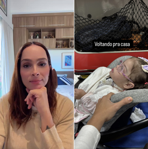 Filha Letícia e Juliano Cazarré recebe alta após terceira internação no ano