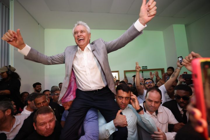 Caiado durante pré-candidatura à Presidência em Salvador – Foto: União Brasil