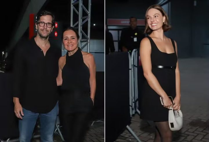 Adriana Esteves, Vladimir Brichta, Isis Valverde e mais famosos vão a show de Gilberto Gil