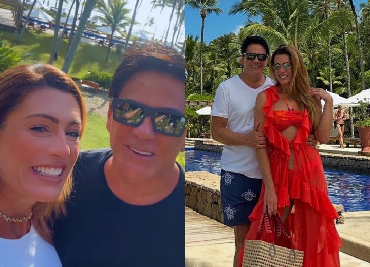 Elaine Mickely e Cesar Filho se despedem da Bahia final de semana romântico em resort