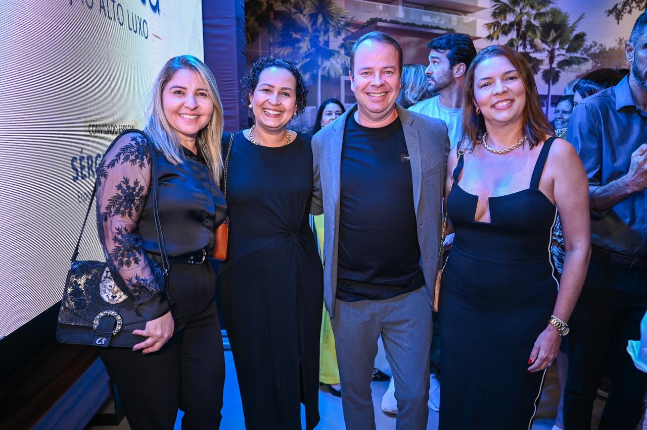 Andréia Reis, Mariuche Carolino, Sérgio Langer e Tatiana Belitardo