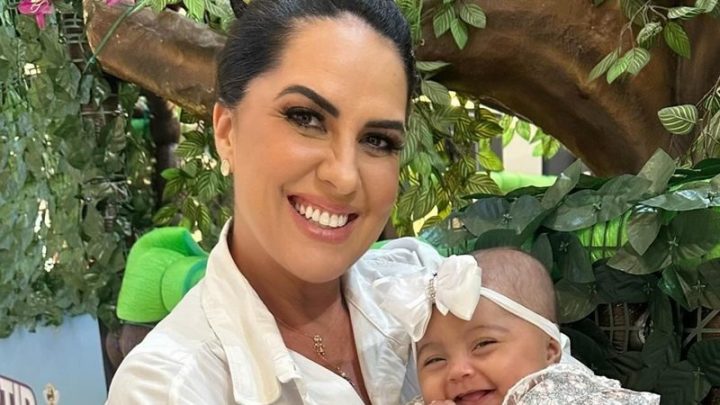 Filha de Graciele Lacerda e Zezé Di Camargo esbanja fofura em ida ao shopping