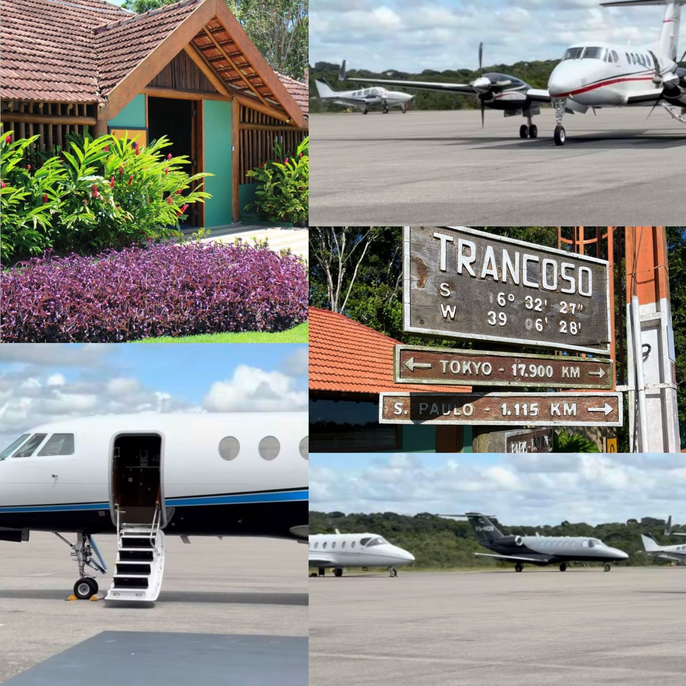 Trancoso lota antes do feriadão e aeroporto registra tráfego intenso de jatinhos