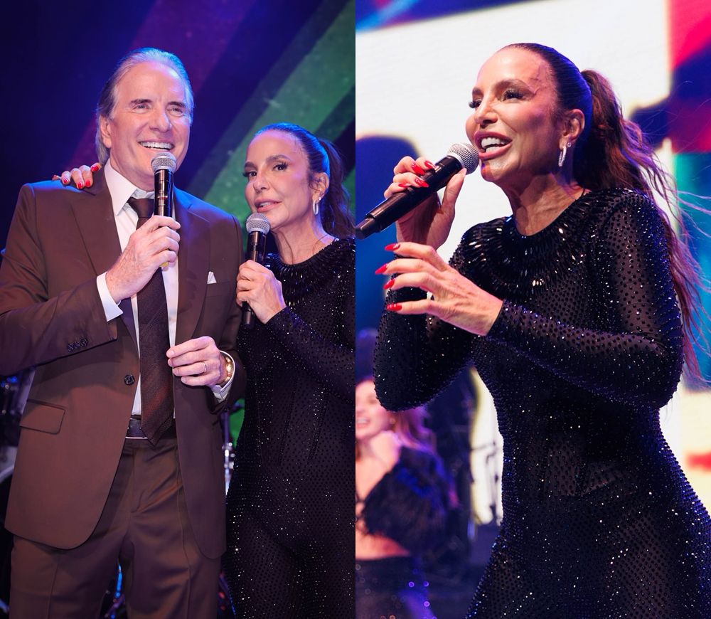 Ivete Sangalo faz show surpresa em festa de Roberto Justus e Ana Paula Siebert; veja fotos