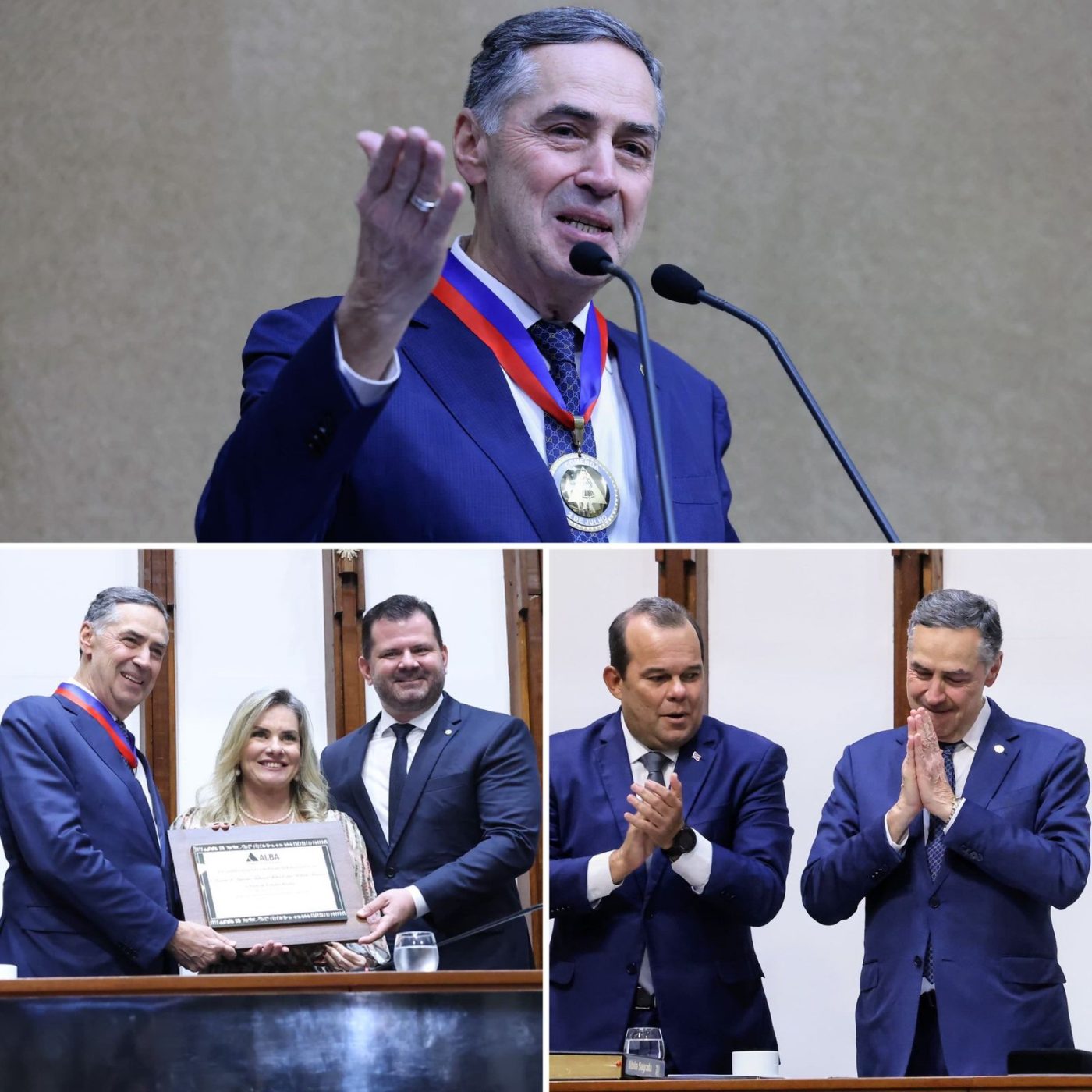 Presidente do STF é homenageado em Salvador com título de cidadão baiano e Comenda 2 de Julho