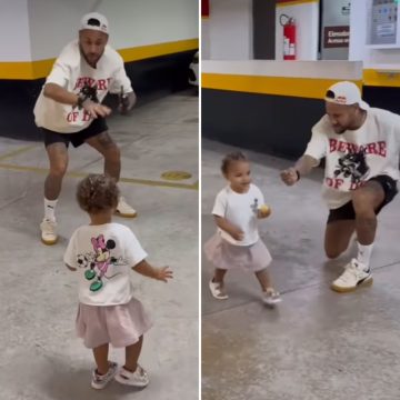 Neymar publica vídeo fofo cantando música de Moana com a filha; assista