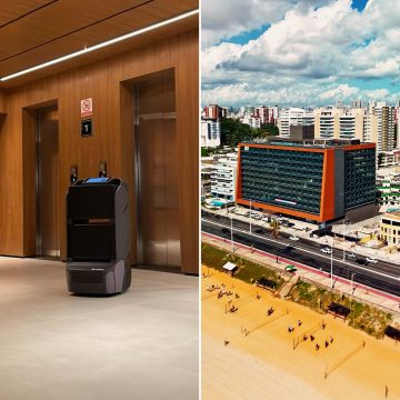 Edifício residencial em Salvador é o primeiro da cidade a ter robô de entrega autônoma