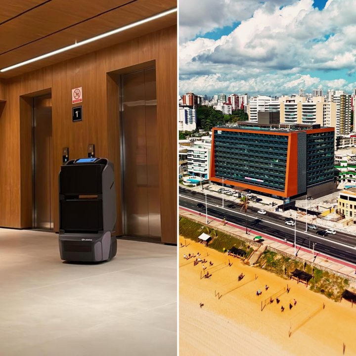 Edifício residencial em Salvador é o primeiro da cidade a ter robô de entrega autônoma