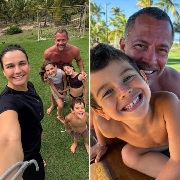 Malvino Salvador curte férias com a família em destino baiano: ‘Recarregar’
