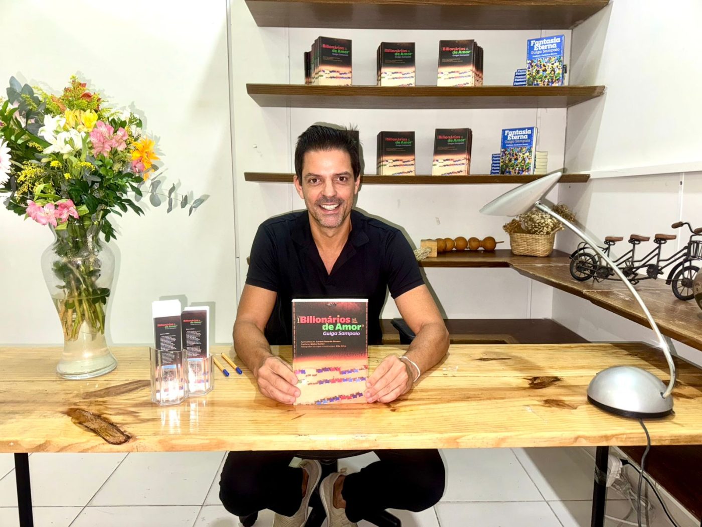 Guiga Sampaio apresenta seu novo livro e celebra poder transformador da jornada